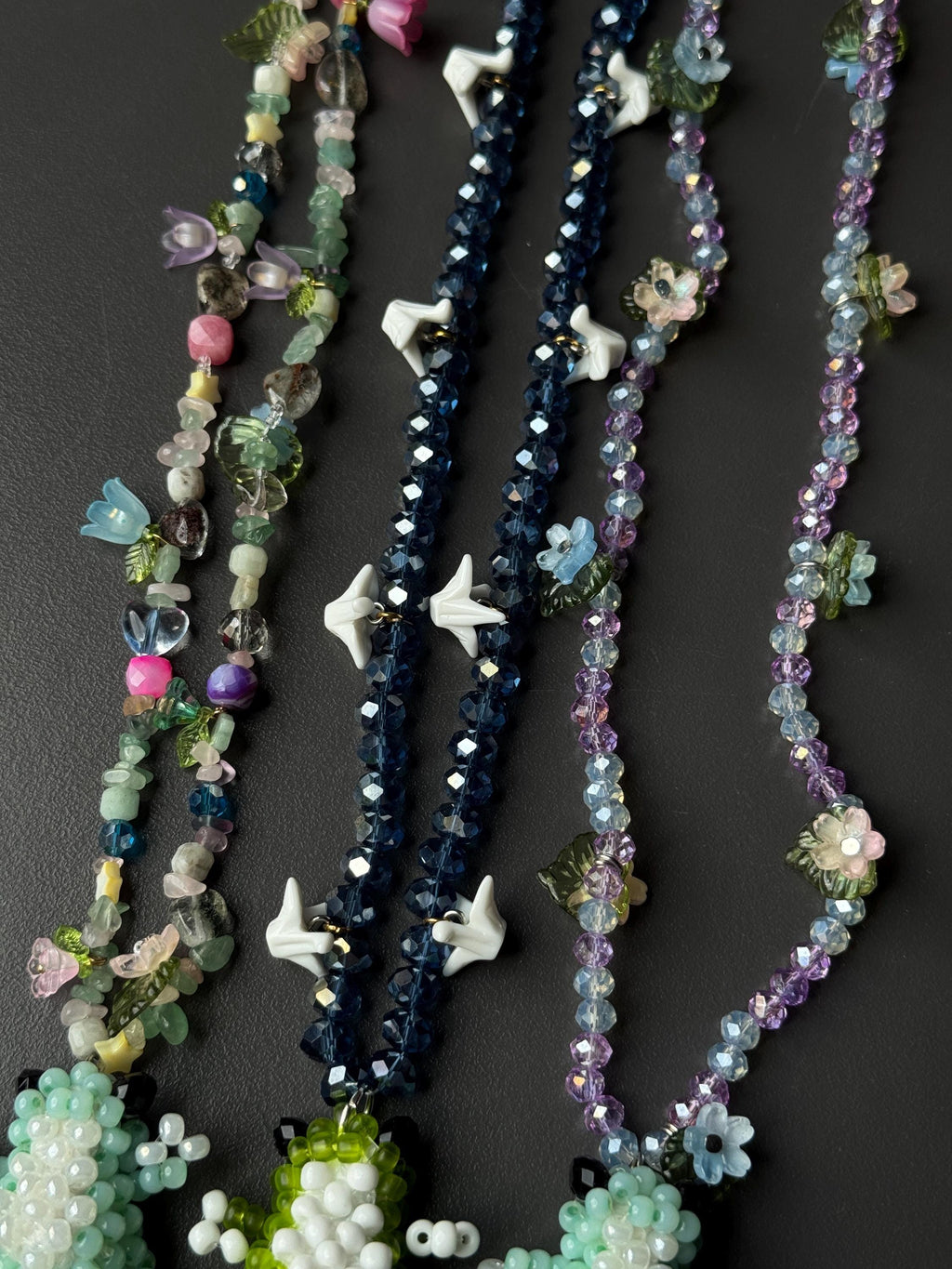 Beaded Necklace with Frog Charm – Forest Aesthetic Jewelry, Nature Inspired Necklace