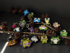 Handmade Beaded Frog Keychain, Cute Frog Charm, Frog Keyring, Gift for Frog Lovers