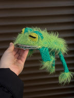 Frog Wallet — Crocheted Frog Purse for Cards, Cash & Makeup Essentials