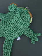 Frog Wallet — Crocheted Frog Purse for Cards, Cash & Makeup Essentials