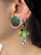 Beaded Frog Jewelry Set – Green Frog Necklace, Bracelet & Earrings