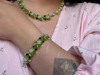 Beaded Frog Jewelry Set – Green Frog Necklace, Bracelet & Earrings