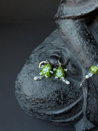 Beaded Frog Jewelry Set – Green Frog Necklace, Bracelet & Earrings