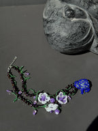 Floral Frog Necklace – Handmade Beaded Frog Necklace