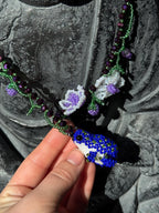 Floral Frog Necklace – Handmade Beaded Frog Necklace