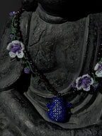 Floral Frog Necklace – Handmade Beaded Frog Necklace