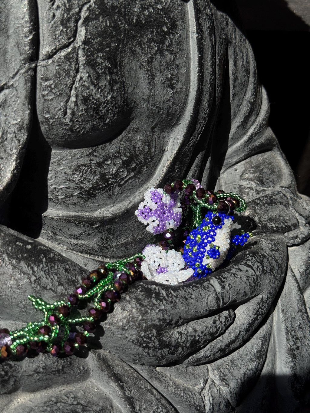 Floral Frog Necklace – Handmade Beaded Frog Necklace