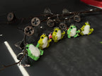Handmade Beaded Frog Keychain, Cute Frog Charm, Frog Keyring, Gift for Frog Lovers