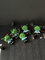 Handmade Beaded Frog Keychain, Cute Frog Charm, Frog Keyring, Gift for Frog Lovers