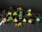 Handmade Beaded Frog Keychain, Cute Frog Charm, Frog Keyring, Gift for Frog Lovers