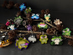 Handmade Beaded Frog Keychain, Cute Frog Charm, Frog Keyring, Gift for Frog Lovers
