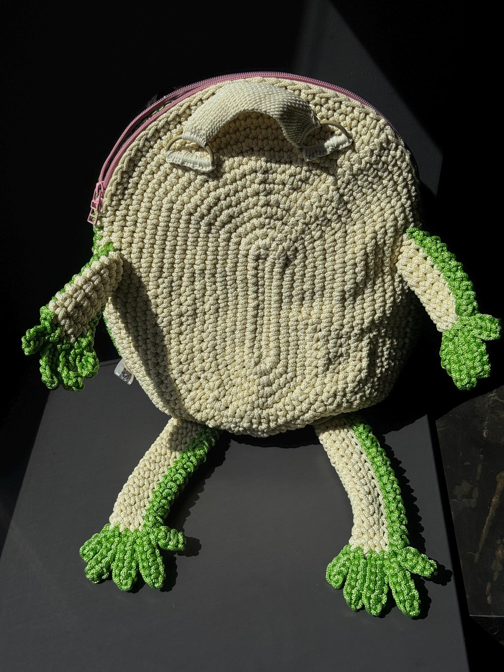 Witch Frog Backpack Crochet Bag – Handmade Frog Backpack with Witch Hat, Goblincore Backpack