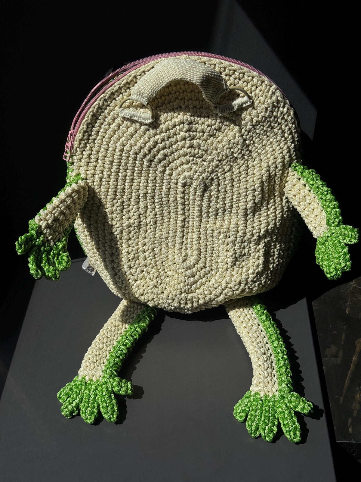 Witch Frog Backpack Crochet Bag – Handmade Frog Backpack with Witch Hat, Goblincore Backpack