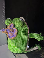 Witch Frog Backpack Crochet Bag – Handmade Frog Backpack with Witch Hat, Goblincore Backpack