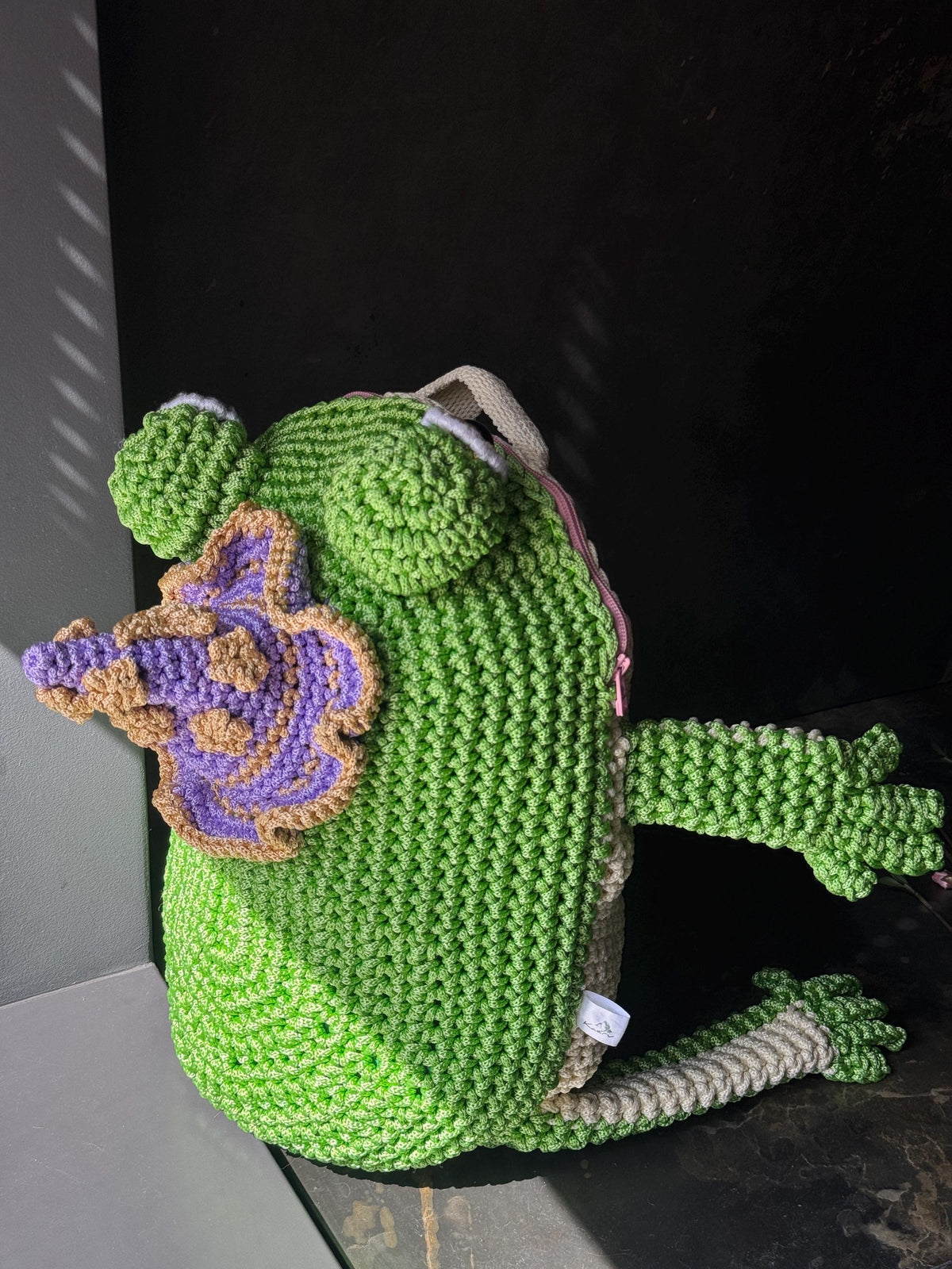 Witch Frog Backpack Crochet Bag – Handmade Frog Backpack with Witch Hat, Goblincore Backpack