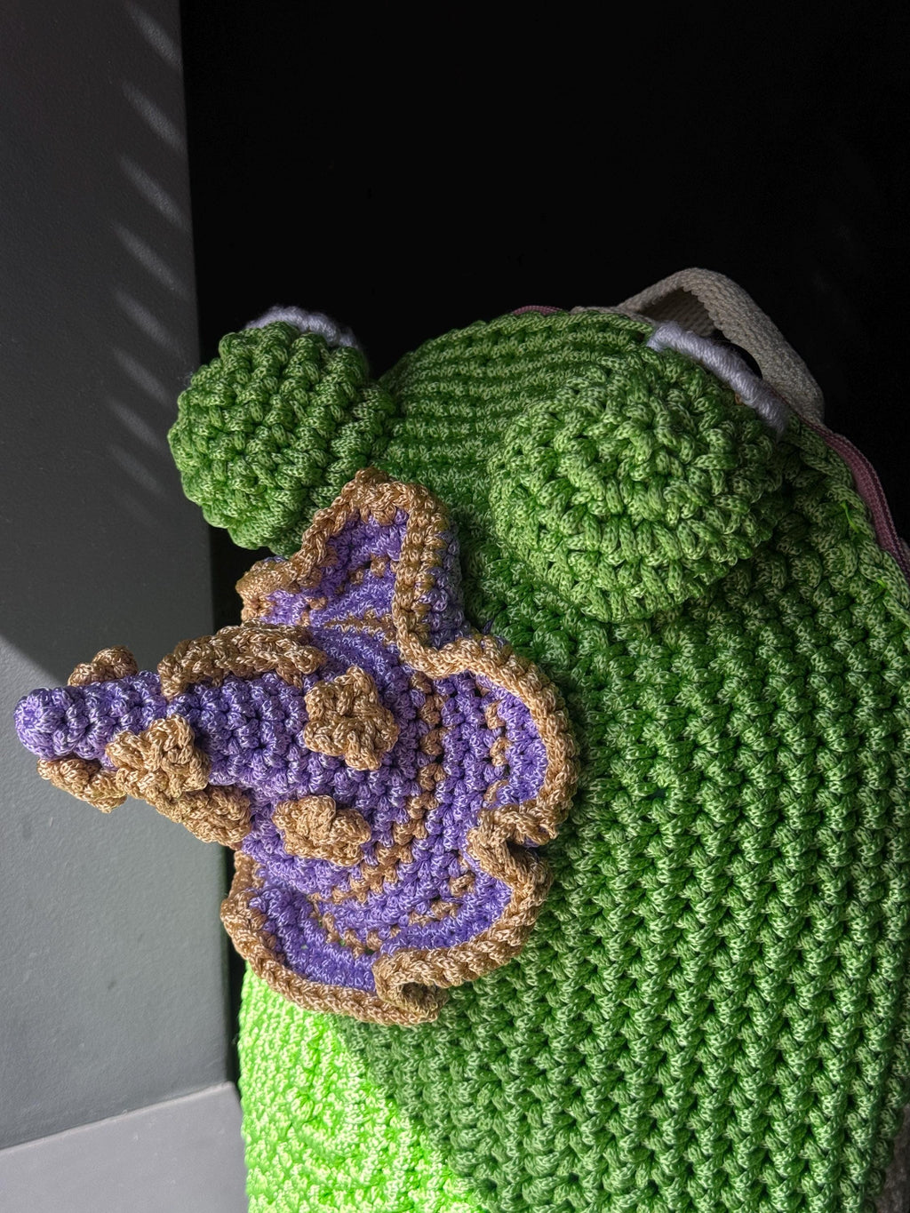 Witch Frog Backpack Crochet Bag – Handmade Frog Backpack with Witch Hat, Goblincore Backpack