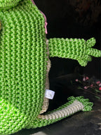 Witch Frog Backpack Crochet Bag – Handmade Frog Backpack with Witch Hat, Goblincore Backpack