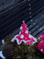 Forest Frog Bag — Goblincore Crochet Toad Purse with Mushrooms & Moss — Cottagecore Crossbody — Handmade Kaeru Frog Bag