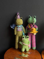 Handmade Beaded Frog Keychain, Cute Frog Charm, Frog Keyring, Gift for Frog Lovers