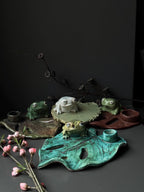 Ceramic Frog Incense Holder, Handmade Frog Decor, Palo Santo Holder, Frog Sculpture, Cottagecore Gift for Frog Lovers