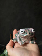Handmade Tea Pet Frog – Ceramic Frog Figurine for Tea Ceremony, Altar & Meditation Decor