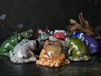 Handmade Tea Pet Frog – Ceramic Frog Figurine for Tea Ceremony, Altar & Meditation Decor