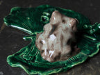 Ceramic Frog Incense Holder, Handmade Frog Decor, Palo Santo Holder, Frog Sculpture, Cottagecore Gift for Frog Lovers