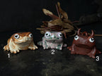 Handmade Tea Pet Frog – Ceramic Frog Figurine for Tea Ceremony, Altar & Meditation Decor