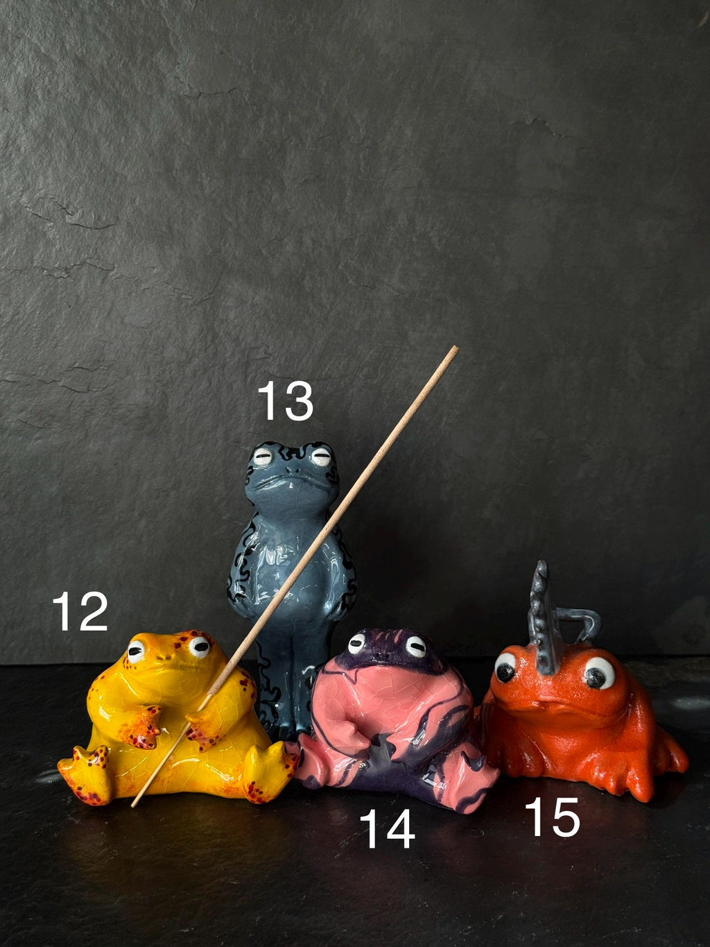 Handmade Tea Pet Frog – Ceramic Frog Figurine for Tea Ceremony, Altar & Meditation Decor