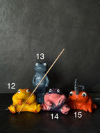 Handmade Tea Pet Frog – Ceramic Frog Figurine for Tea Ceremony, Altar & Meditation Decor