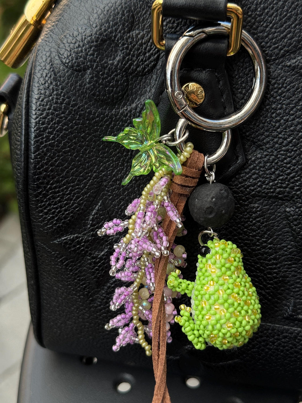 Beaded Frog Bag Charm, Handmade Purse Charm, Cute Frog Keychain, Whimsical Beaded Bag Accessory