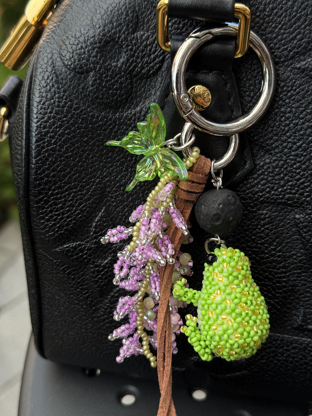 Beaded Frog Bag Charm, Handmade Purse Charm, Cute Frog Keychain, Whimsical Beaded Bag Accessory
