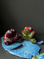 Handmade Tea Pet Frog – Ceramic Frog Figurine for Tea Ceremony, Altar & Meditation Decor