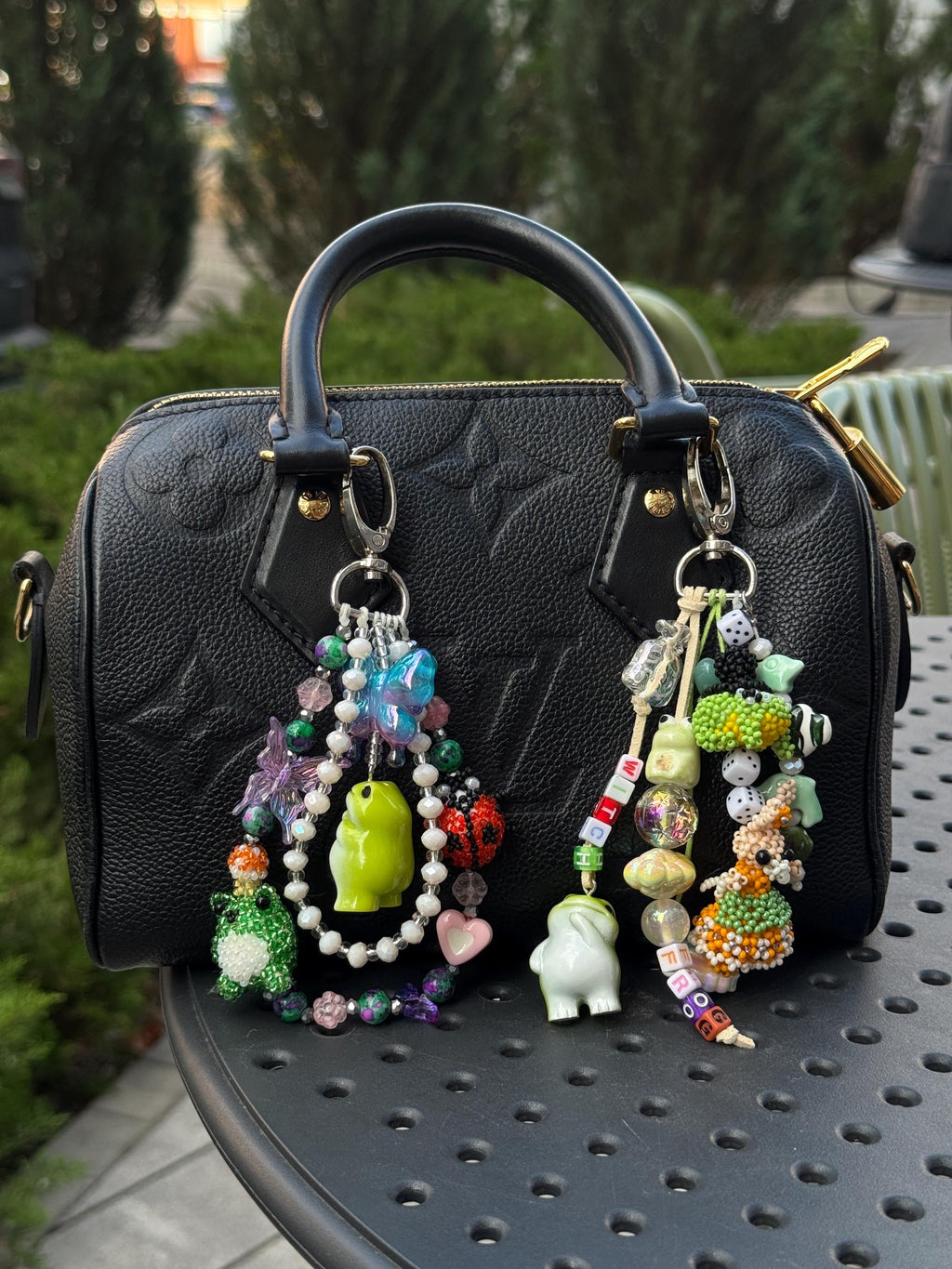 Beaded Frog Bag Charm, Handmade Purse Charm, Cute Frog Keychain, Whimsical Beaded Bag Accessory