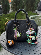 Beaded Frog Bag Charm, Handmade Purse Charm, Cute Frog Keychain, Whimsical Beaded Bag Accessory