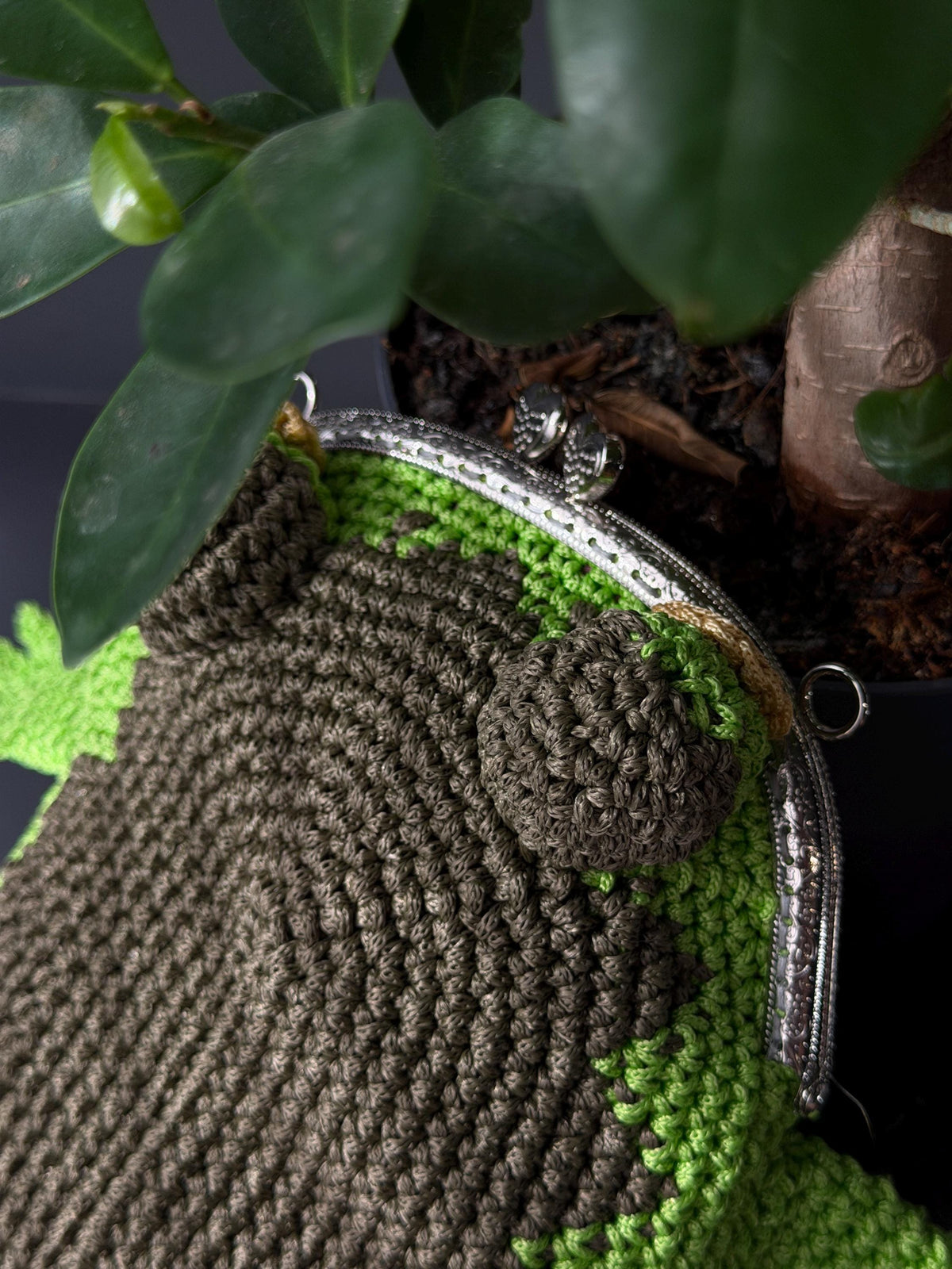 Goblincore Green Frog Bag – Crochet Frog Purse & Crossbody