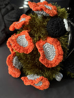 Chanterelle Mushroom Frog Bag, Crochet Frog Crossbody Bag, Mossy Forest Purse, Goblincore Cottagecore Handmade Bag