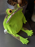 Goblincore Green Frog Bag – Crochet Frog Purse & Crossbody