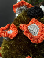 Chanterelle Mushroom Frog Bag, Crochet Frog Crossbody Bag, Mossy Forest Purse, Goblincore Cottagecore Handmade Bag