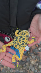 Beaded Frog Coin Pouch & Keychain